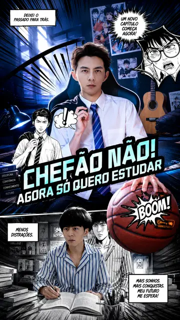 Capa de Chefão Não! Agora Só Quero Estudar